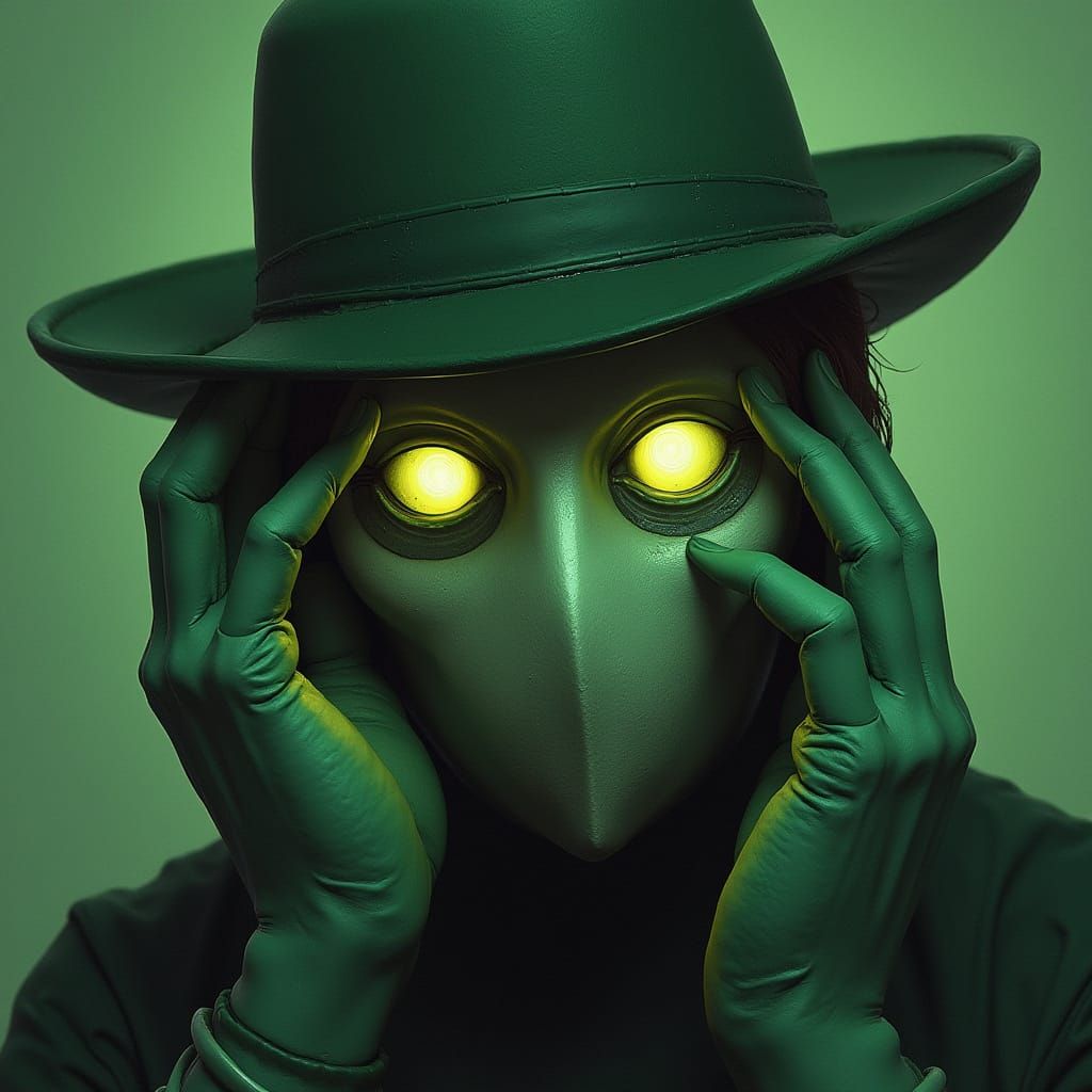 Painter in Concept Art Style with Dynamic Lighting