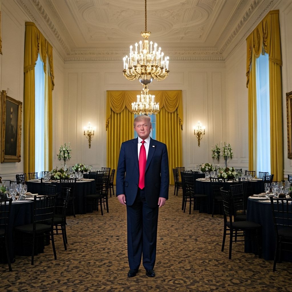 The White House has announced plans to build a $200m (£151m) new ballroom, fulfilling an often-repeated desire of US Pre...