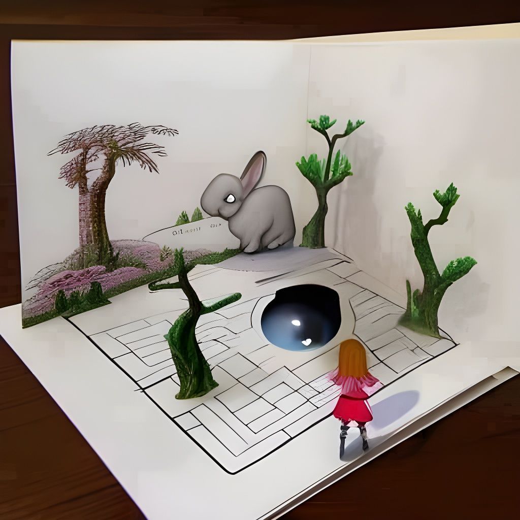"Through the Enchanted Diorama Alice and the World of Trompe...