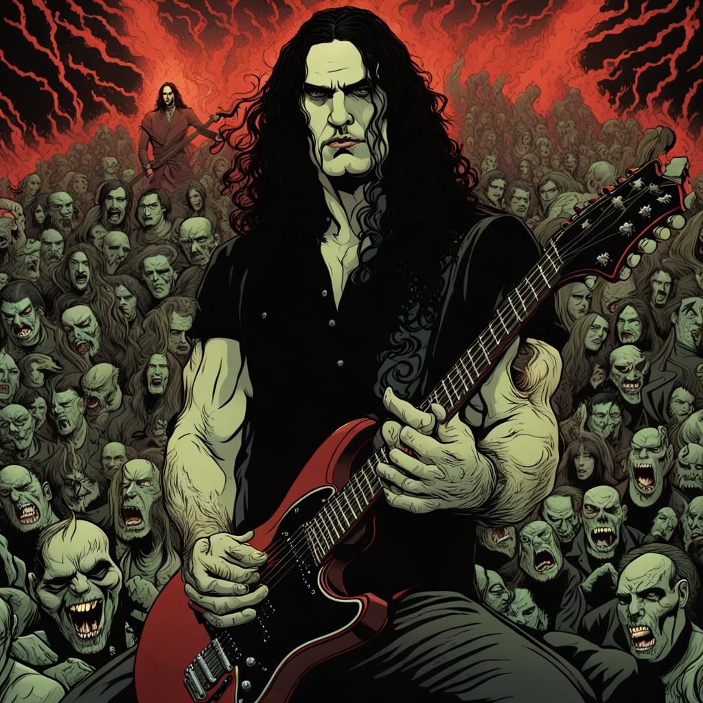 Infernal Concert: Musician Plays for Hell's Demons