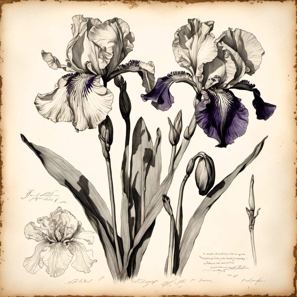 Botanical study - Iris