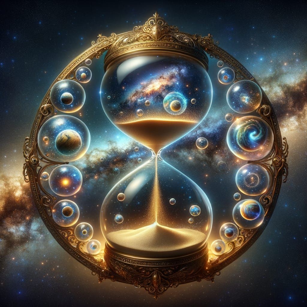 Cosmic Hourglass Unfolds Time in Milky Way Galaxy