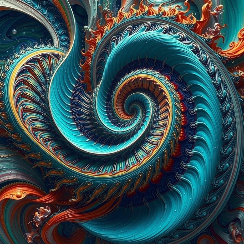 Vibrant Swirls in Organic Harmony