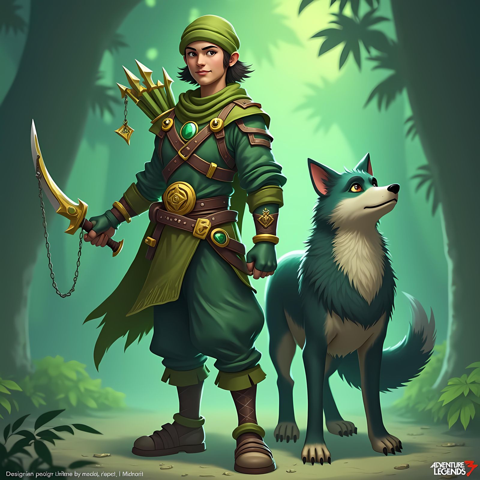 AdventureQuest 3D Character: Mobile Legends Jungler