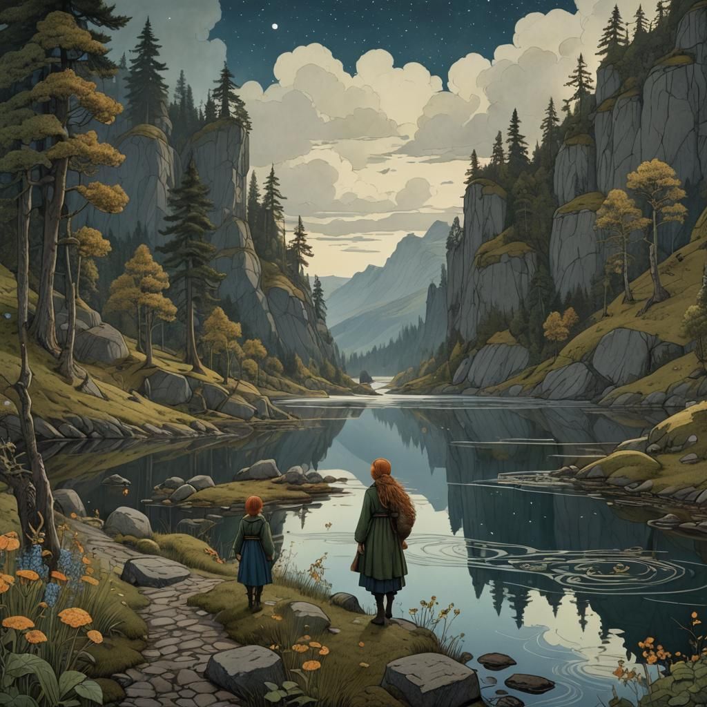 Scandinavian Folklore: Näcken in the Lake