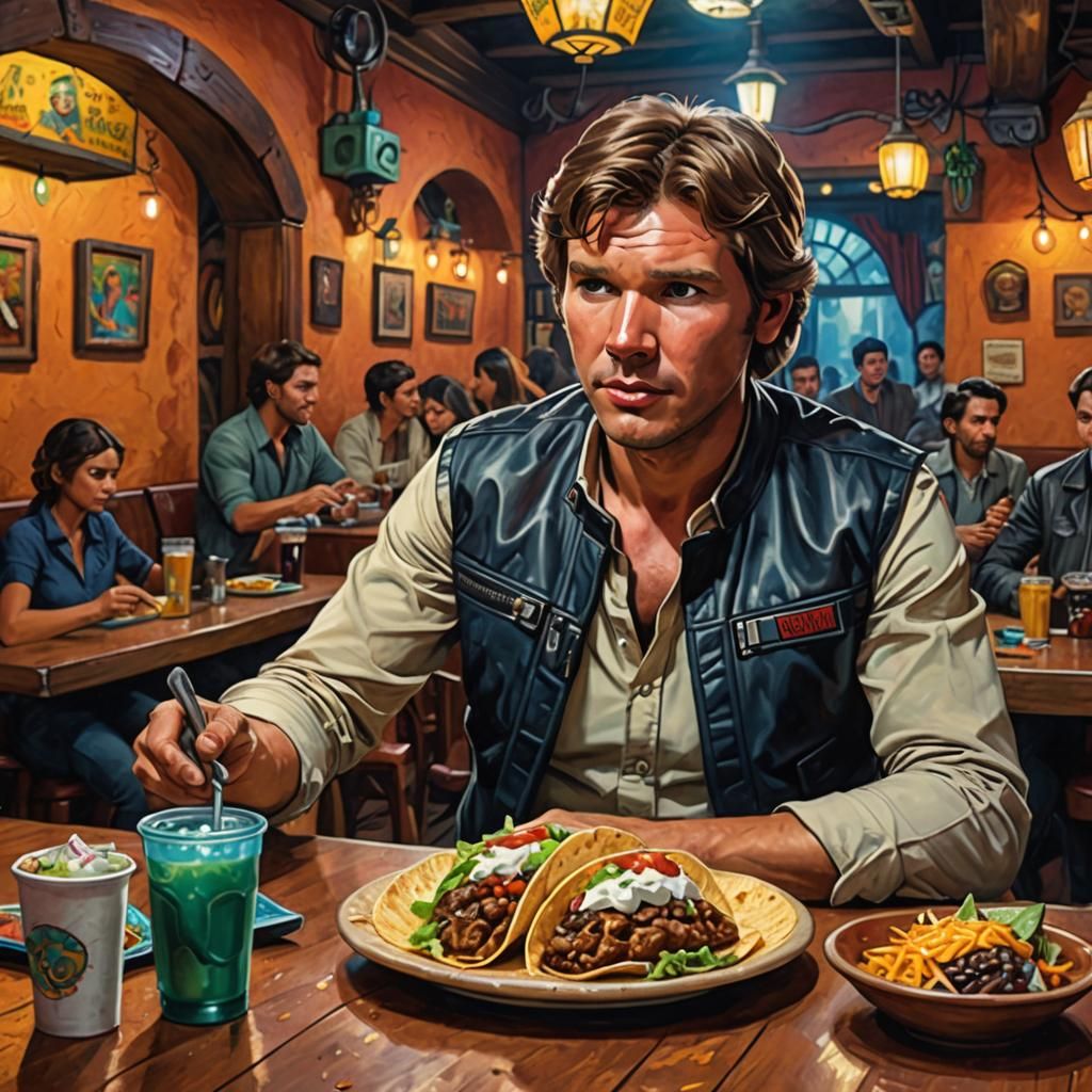 Han Solo at a Mexican restaurant
