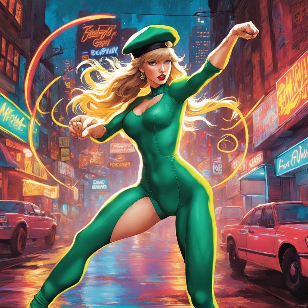 Taylor Swift as Cammy White in Neon City