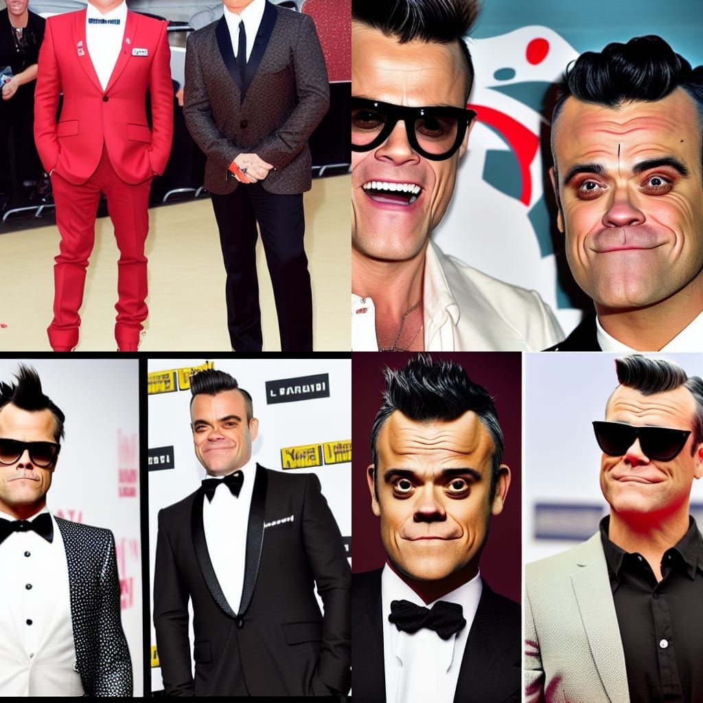 Johnny Knoxville and Robbie Williams Image