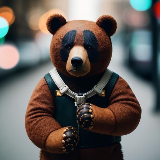 Bear in Louis Vuitton: Professional Photography