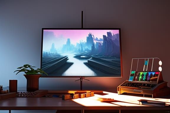 Binary Code Canvas Art in Hyperdetailed Studio