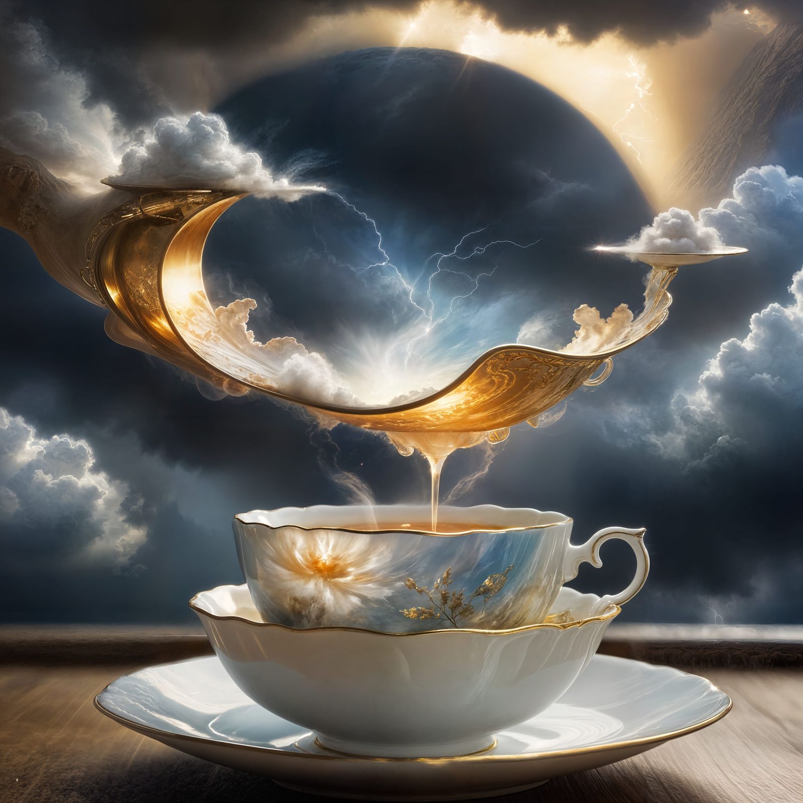 Storm in Teacup: Detailed Matte Painting