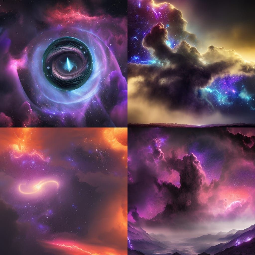 Cosmic Monster with Galaxy Powers in Digital Painting