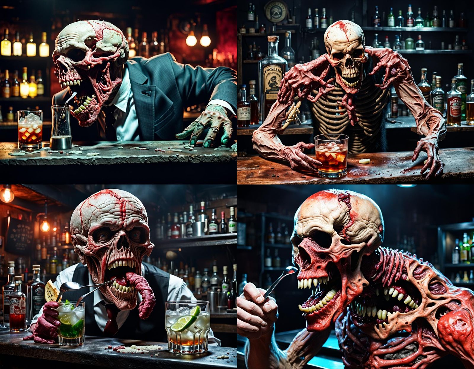 Fossilized Horror Bartender: Cavity Extraction in 8k