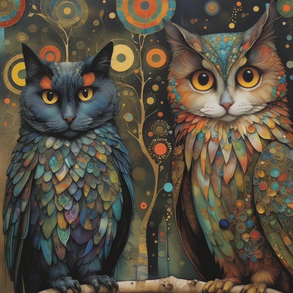 Magical Arabesque in Triadic Alcohol Ink