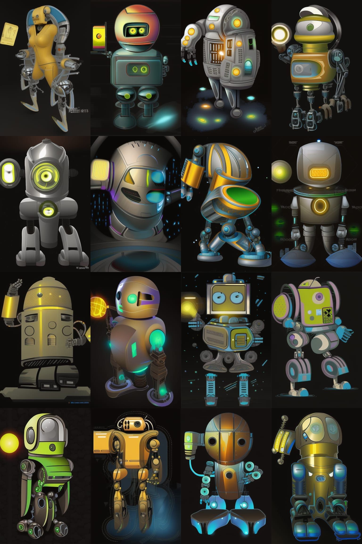 Futuristic Robot in Sci-Fi Setting