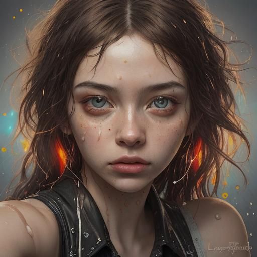 Hyperrealistic Cute Character Merging Past and Present