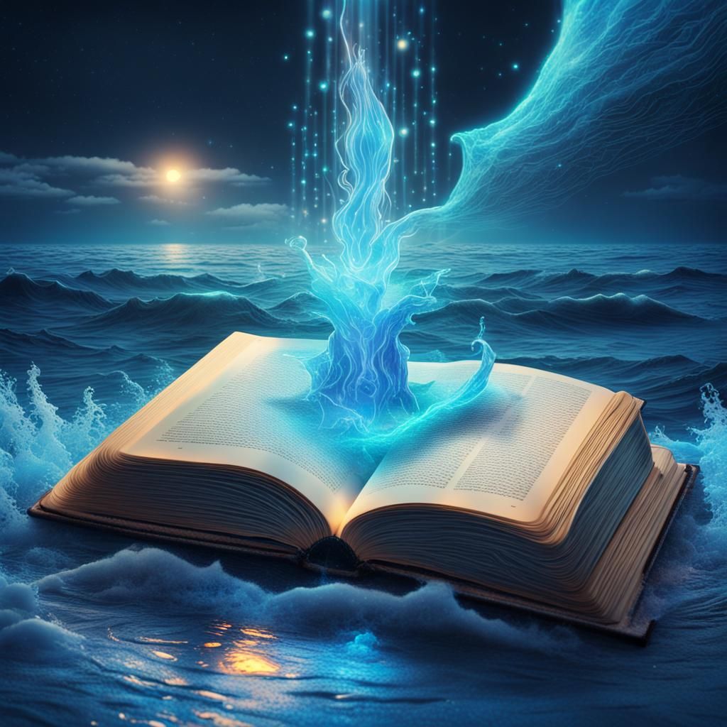 Ocean Fantasy Book in Astral Style