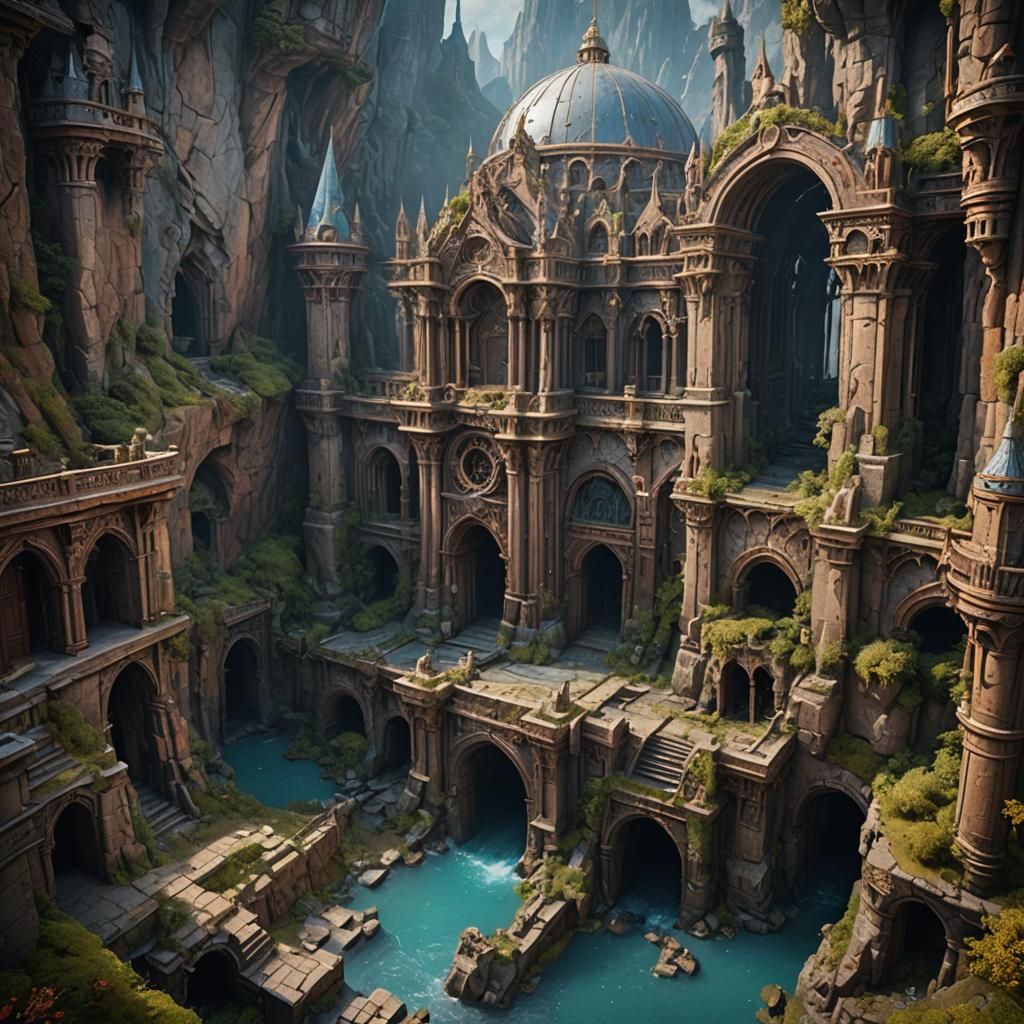 Fantastical Lost Kingdom Concept Art in Deep Color