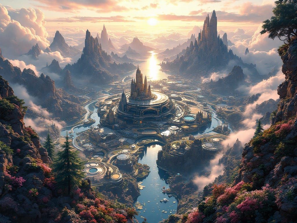 Epic Elysium Landscape in Stunning Digital Art