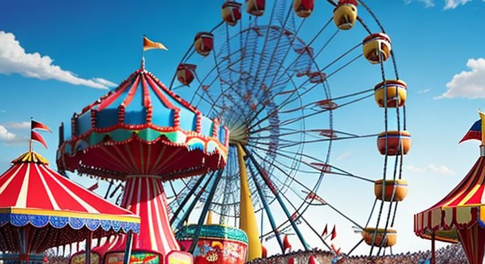 Amusement Park Ride and Carnival Games