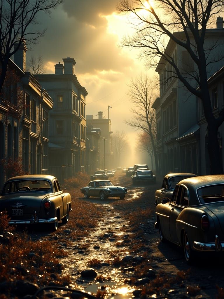 Abandoned Apocalypse in a Crepuscular Haze