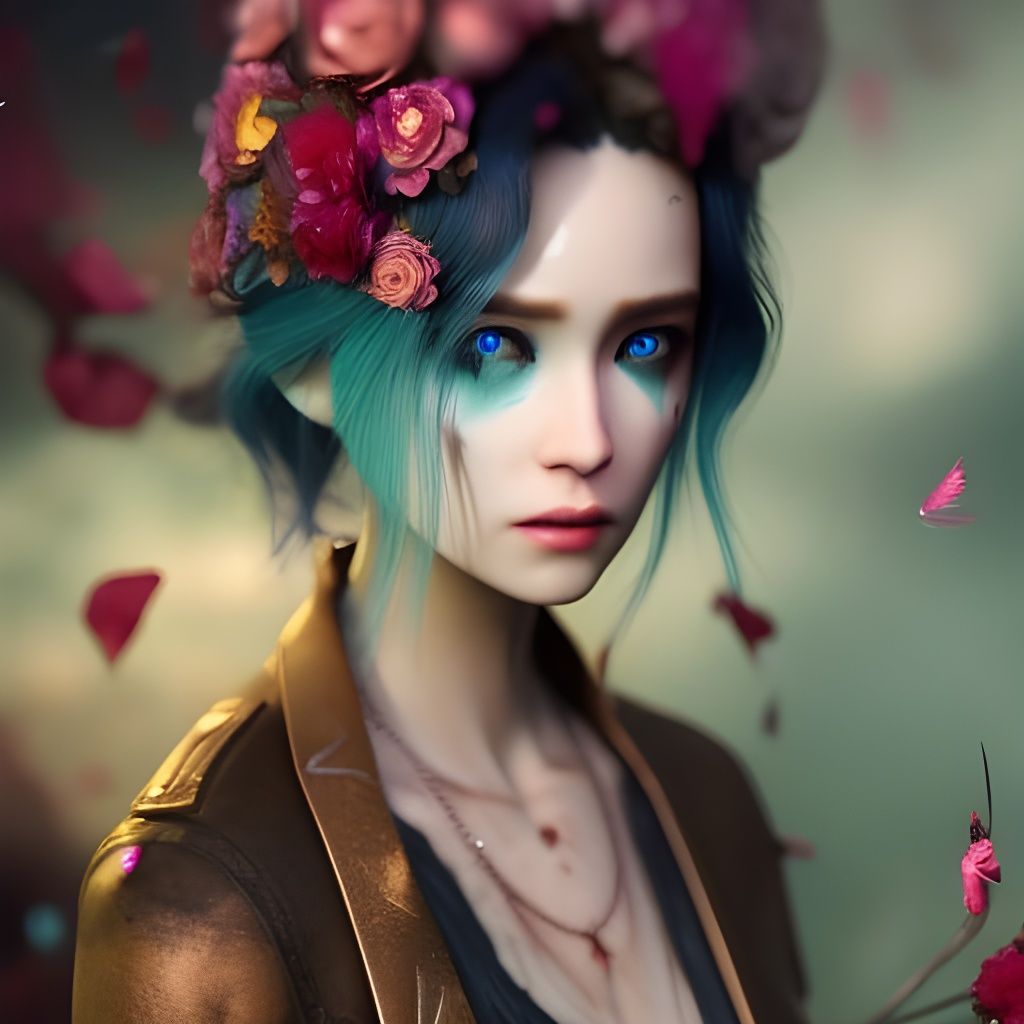 Apocalyptic Heartbreak: A Surreal Fantasy Art Piece