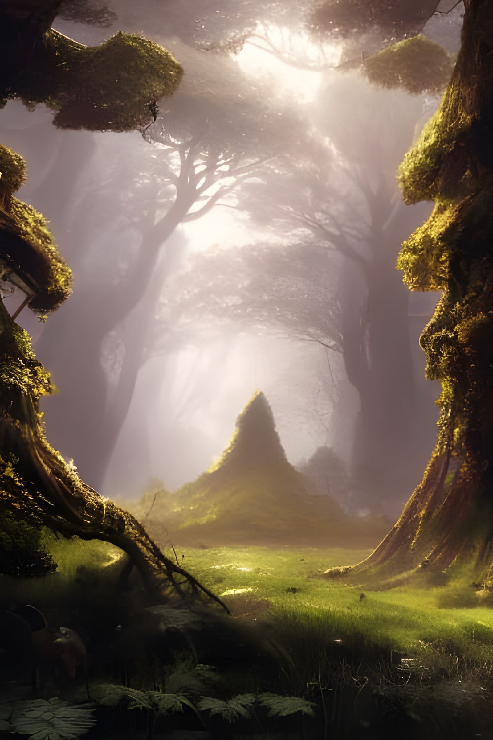 A Fey mound hidden amongst the northern Silver Needle Forest