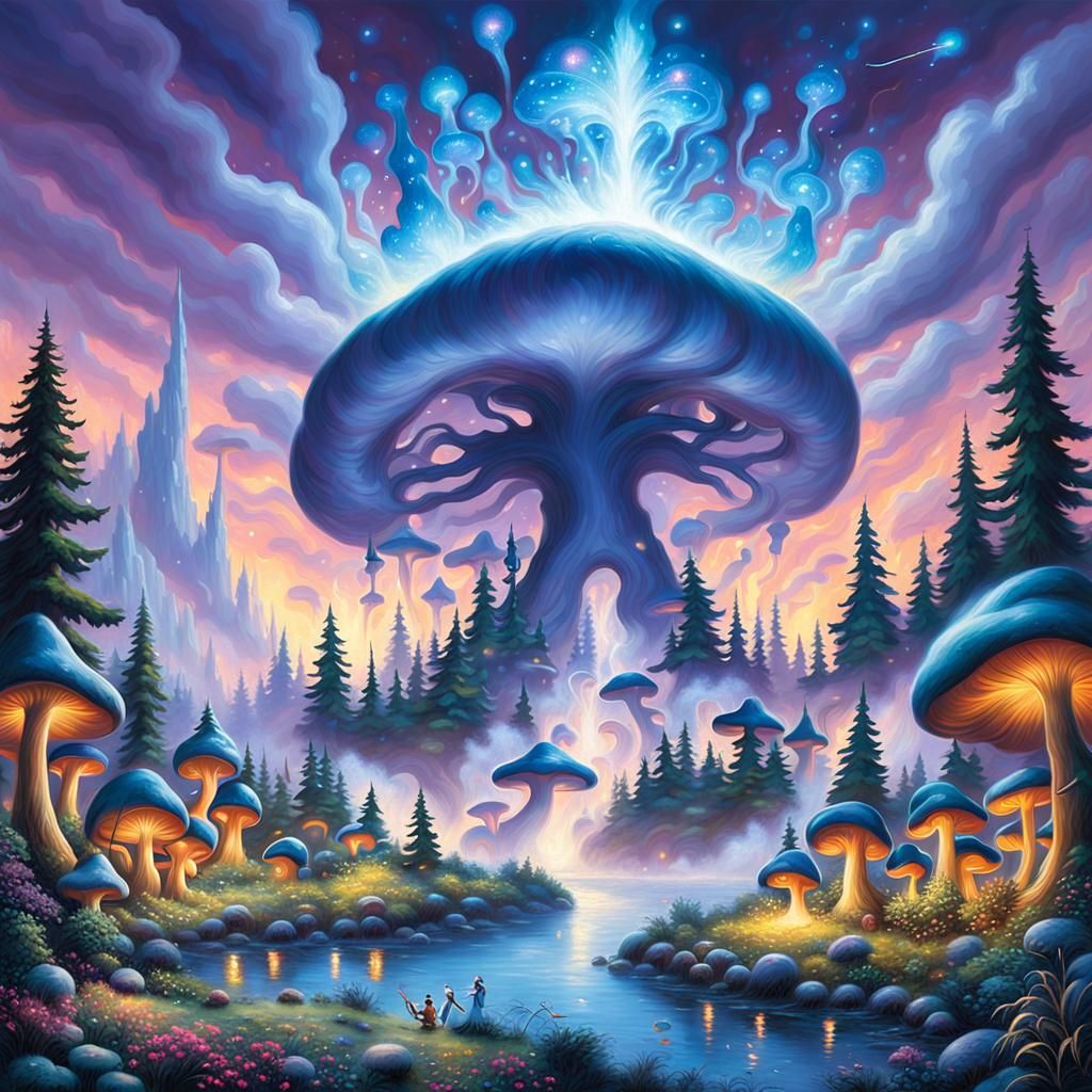 Elven Archer in Enchanted Twilight Forest