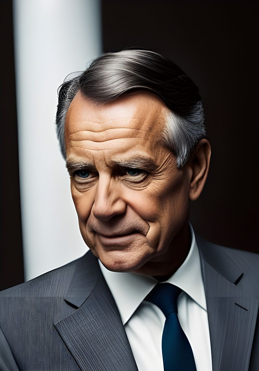 Professional Portrait of Older Male Politician