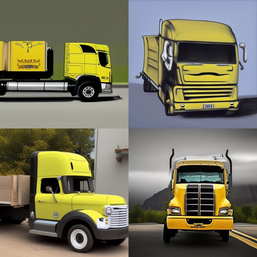 AI Image of Two Trucks