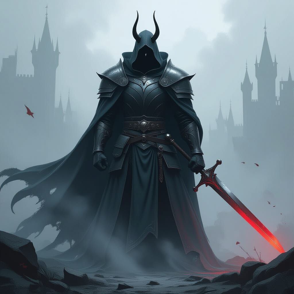 Sinister Crown in Dramatic Fantasy Art Style