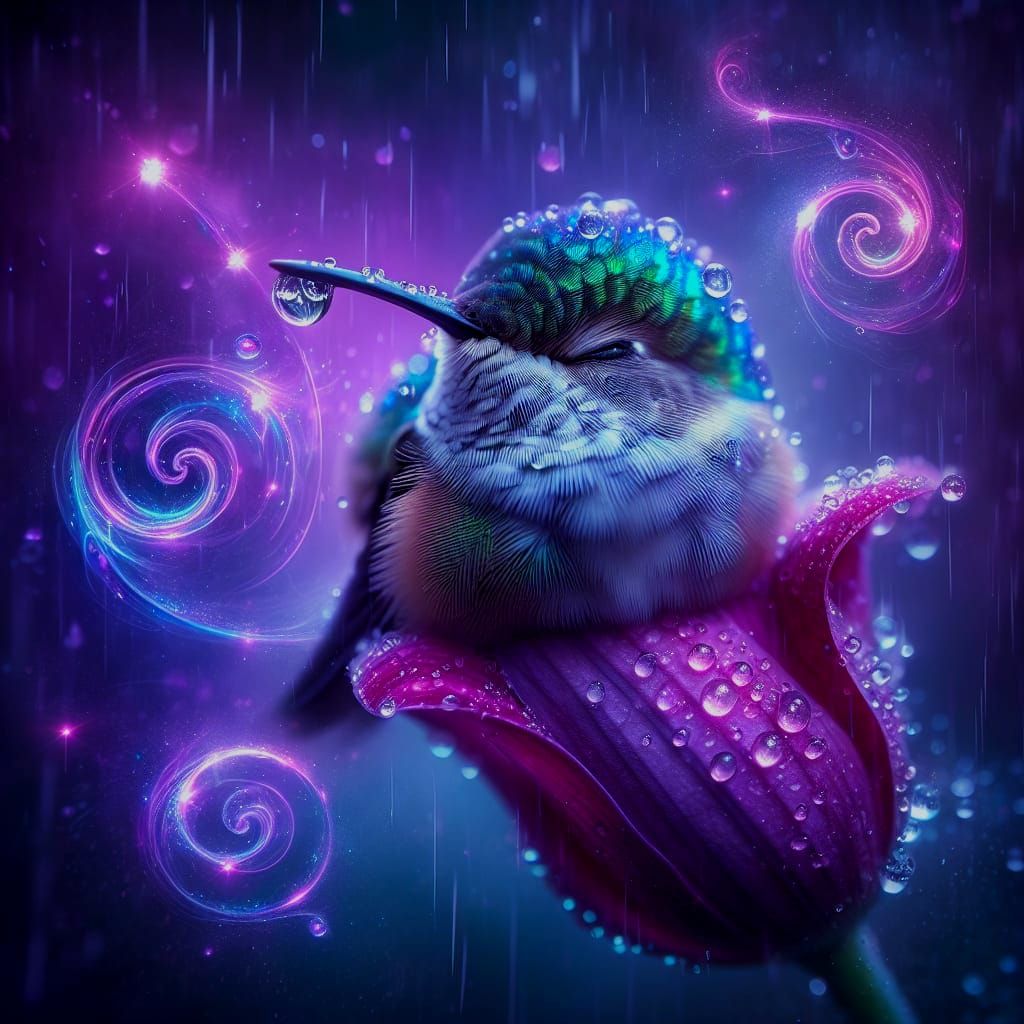 A tiny Hummer catching some zzzz's .........I