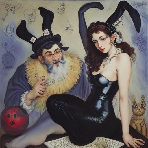 Surreal Rubber Rabbi Rabbit Inspired by Masters