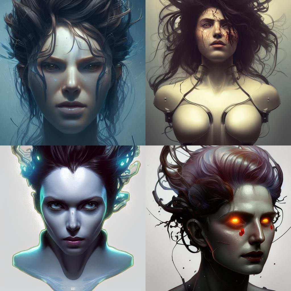 Electrocuted Humans: Hyperdetailed 8K Concept Art
