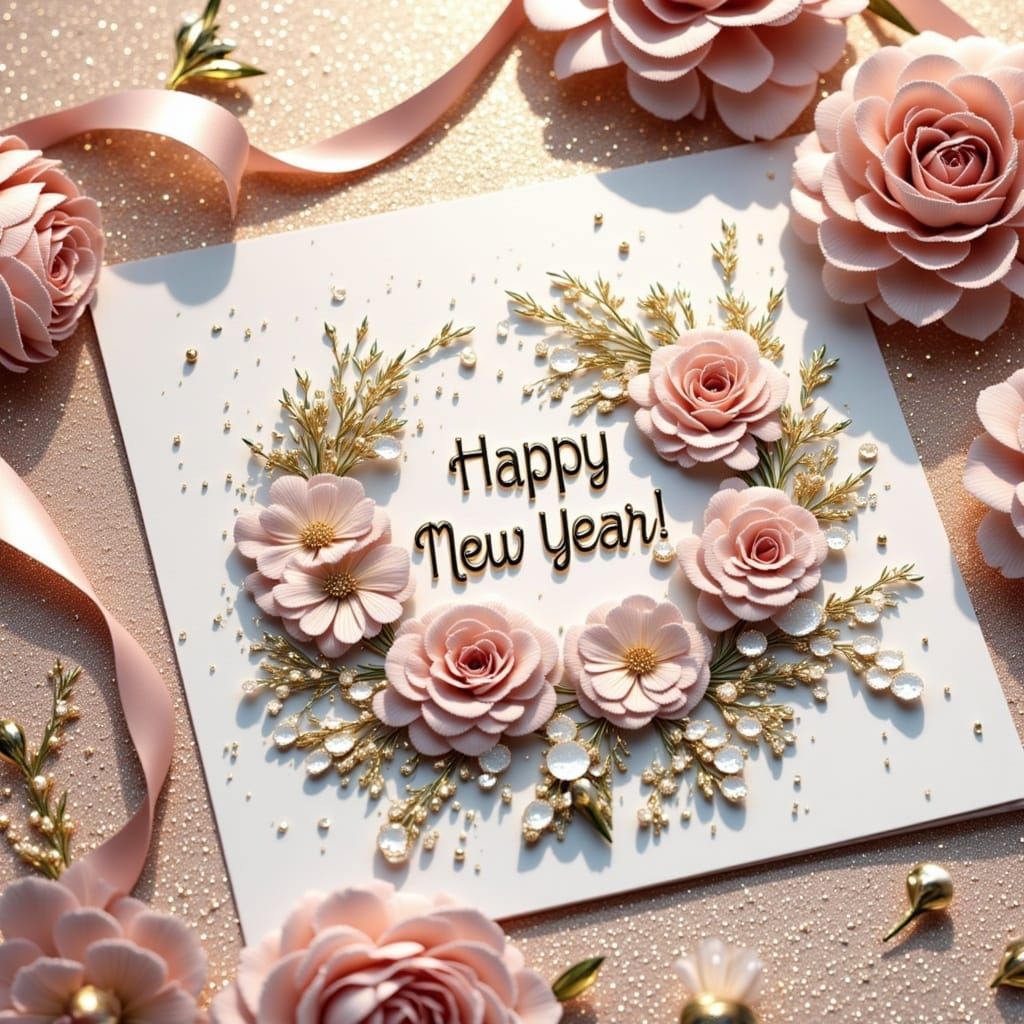 Spectacular Glittery New Year 2025 Celebration