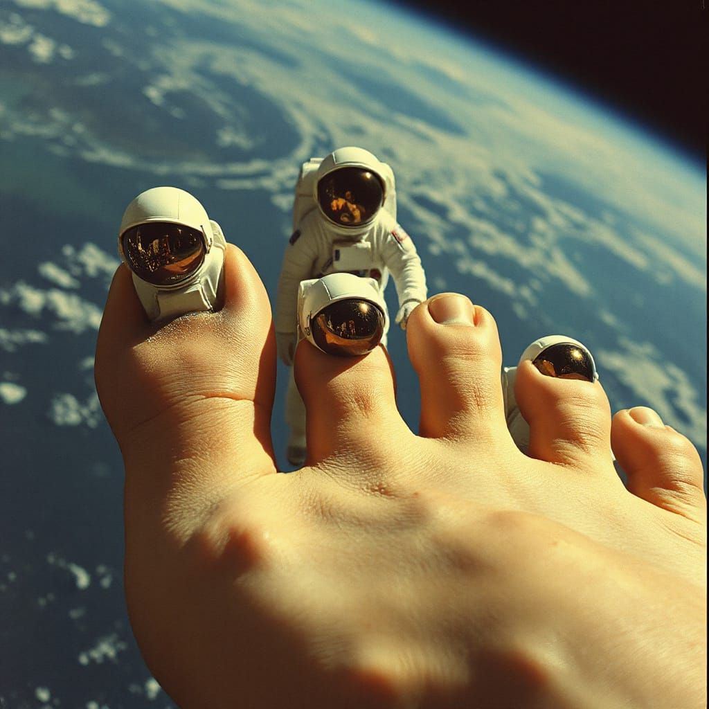 Astronaut Toes: A Surreal Space Oddity