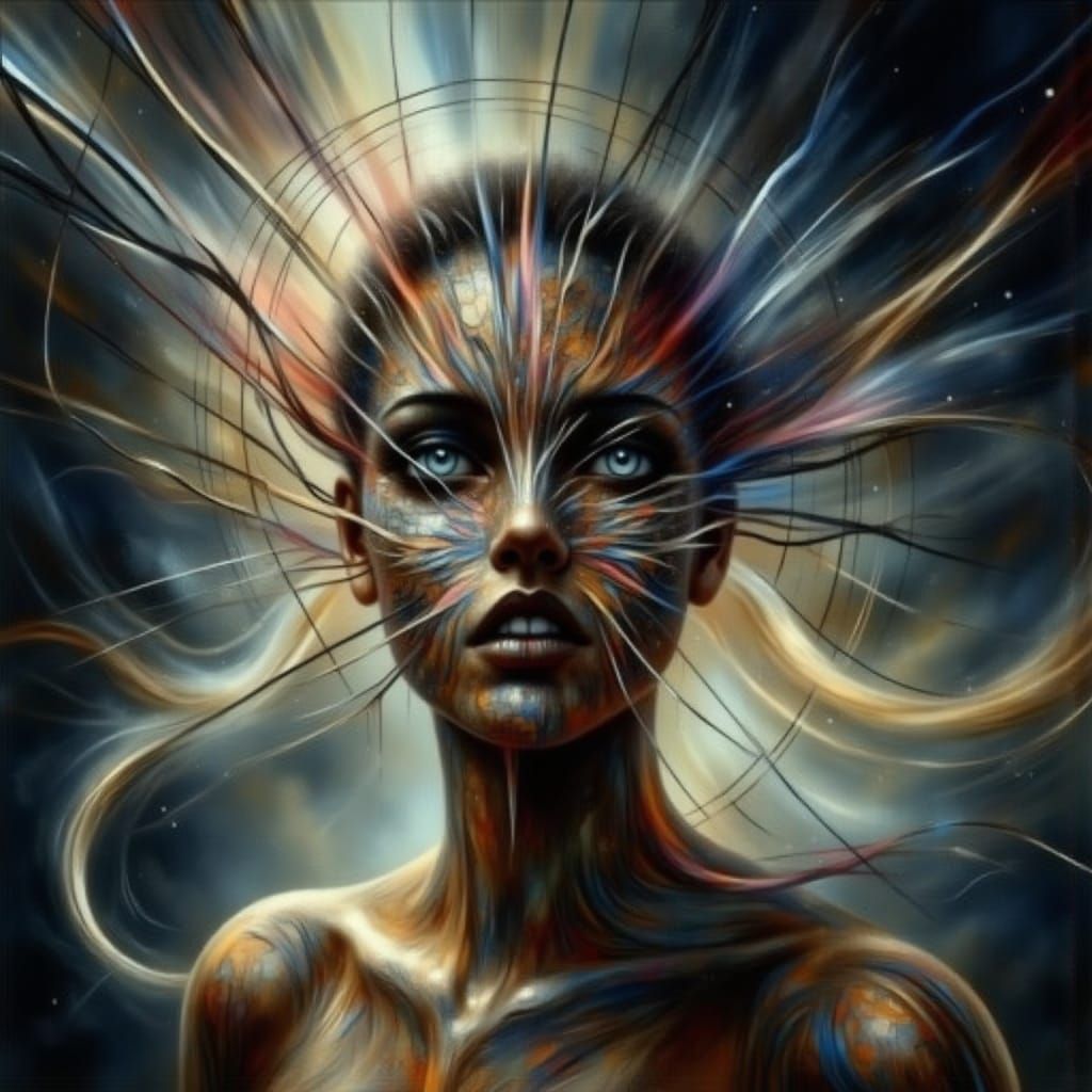 Dark Glass Spheres Erupt with Radiant Sand Filaments in a Si...