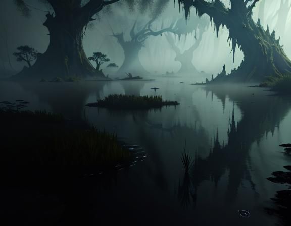 Menacing Bullywug Emerges from Murky Swamp in 3D