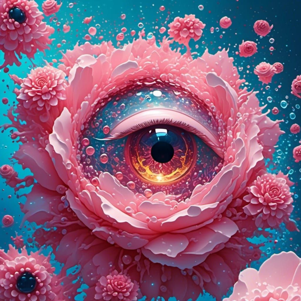 Luminous Jellyfish Floating in Turquoise Water