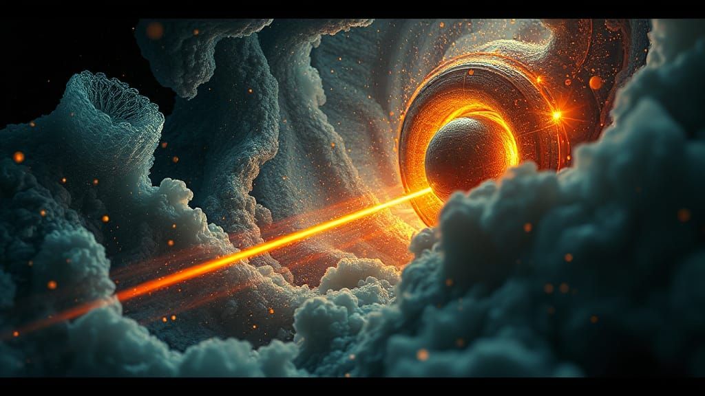 Surreal Microscopic Realm in Beksiński Style