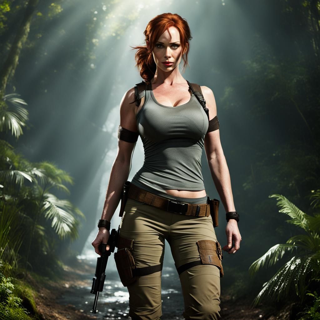 Christina Hendricks as Lara Croft: Tomb Raider (series)
