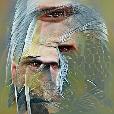 Geralt of Rivia AI Rendition