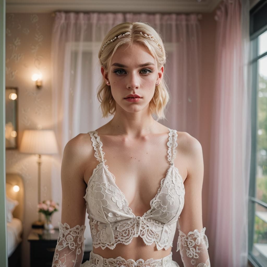 High-Fashion Portrait of a Crossdressing Person