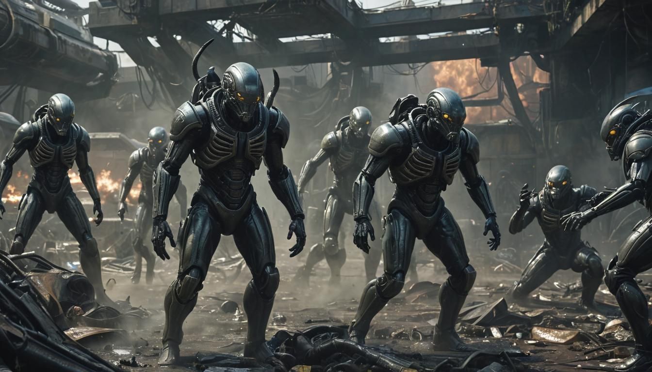 Epic Sci-Fi Battle in a Toxic Wasteland