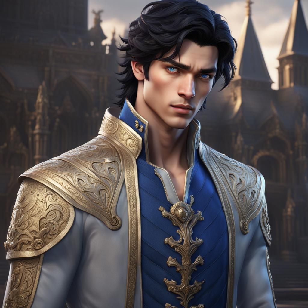 Fantasy Portrait of a Handsome Young Prince