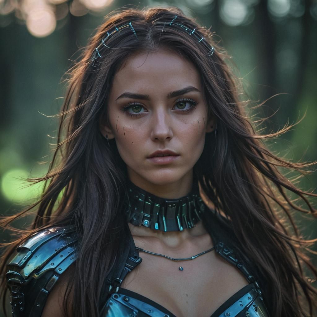 Mysterious Cyberpunk Siren