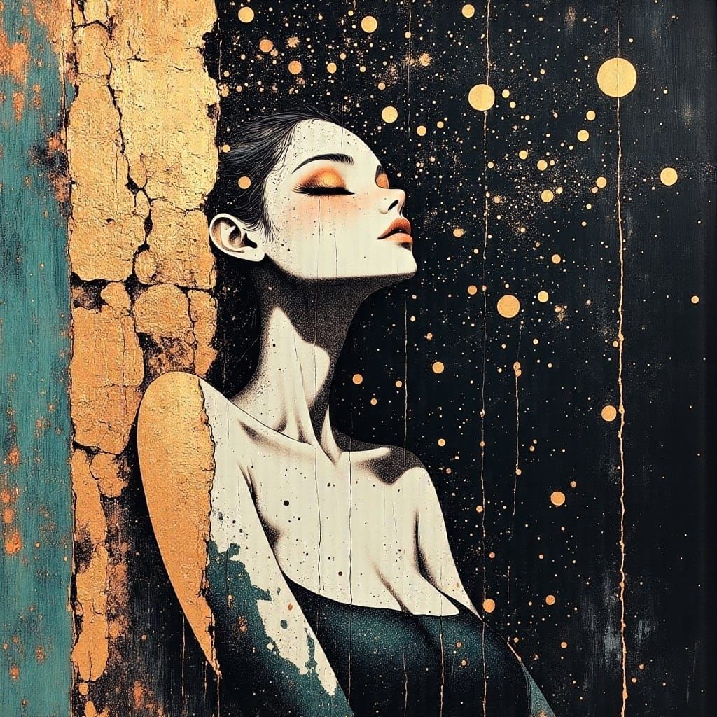 80s Anime Portrait of Woman in Emotional Turmoil