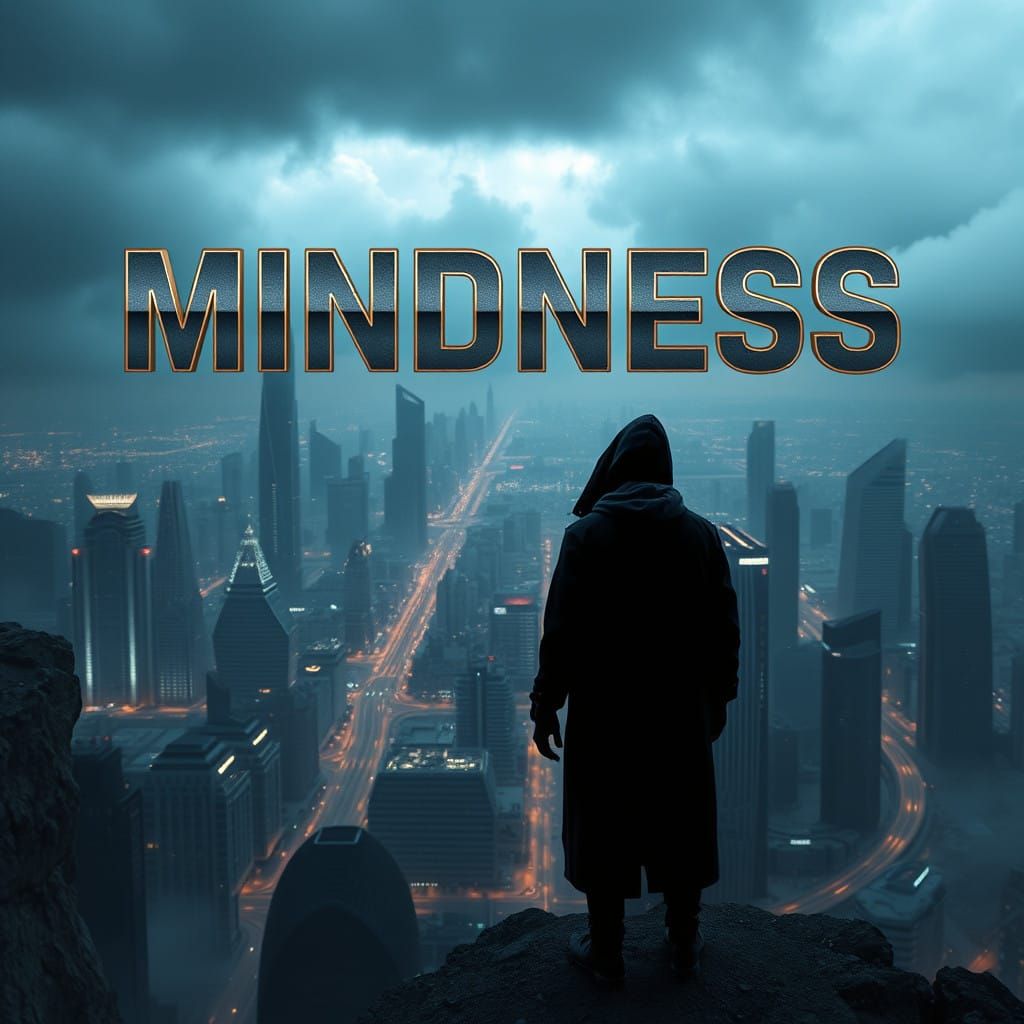 Ethereal Cityscape in Cyberpunk Style