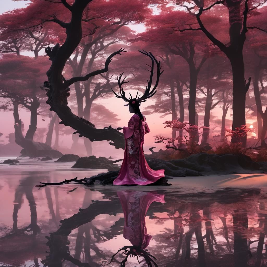 The mysterious antler witch of the forest