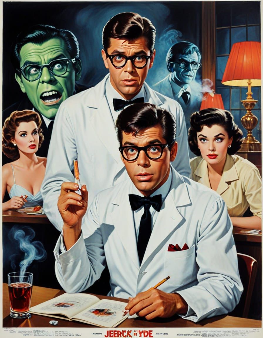 Jerry Lewis as Mad Scientist & Casanova Movie Poster